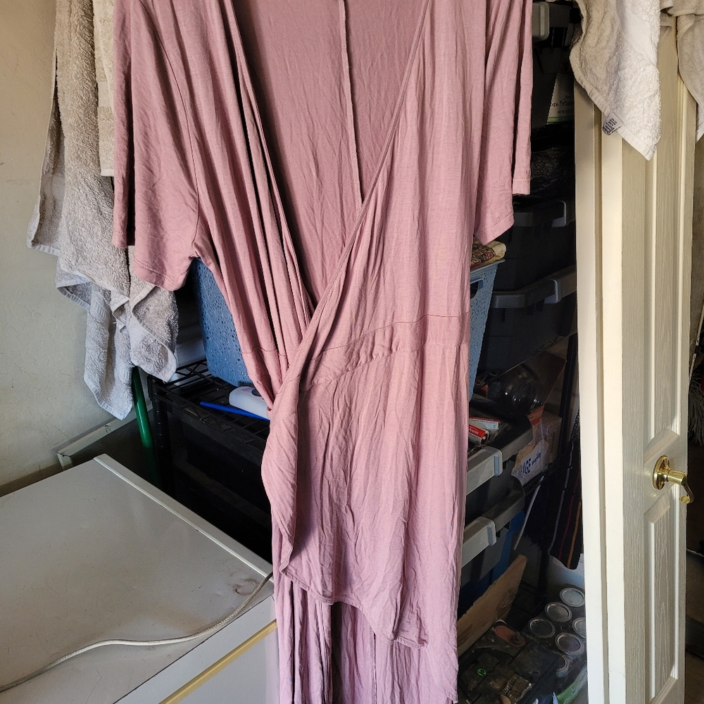 Asymmetrical wrap dress